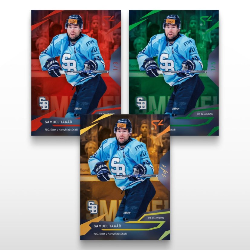 Hockey trading card L-05 SAMUEL TAKÁČ - SportZoo Tipsport liga 2025/26 LIVE