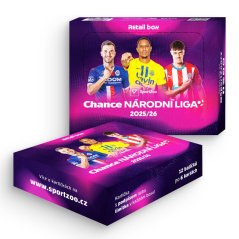 Retail box - Football Trading Cards SportZoo Chance Národní Liga 2025/26