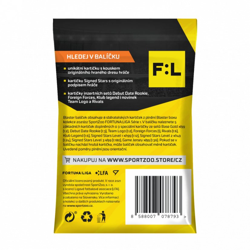 Blaster balíček FORTUNA:LIGA 2021/22 – 1. séria