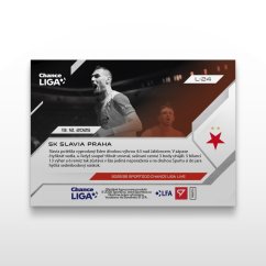 Football trading card L-24 SK SLAVIA PRAHA - SportZoo Chance Liga 2025/26 LIVE