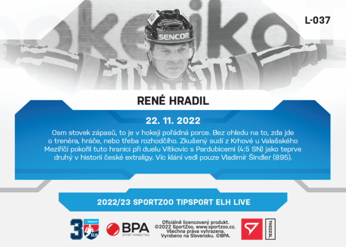 L-037 René Hradil TELH 2022/23 LIVE