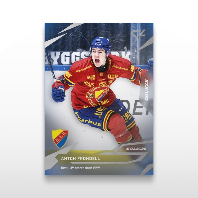 Hokejová  kartička L-39 Anton Frondell - SportZoo Svenska hockeyligan 2025/26 LIVE