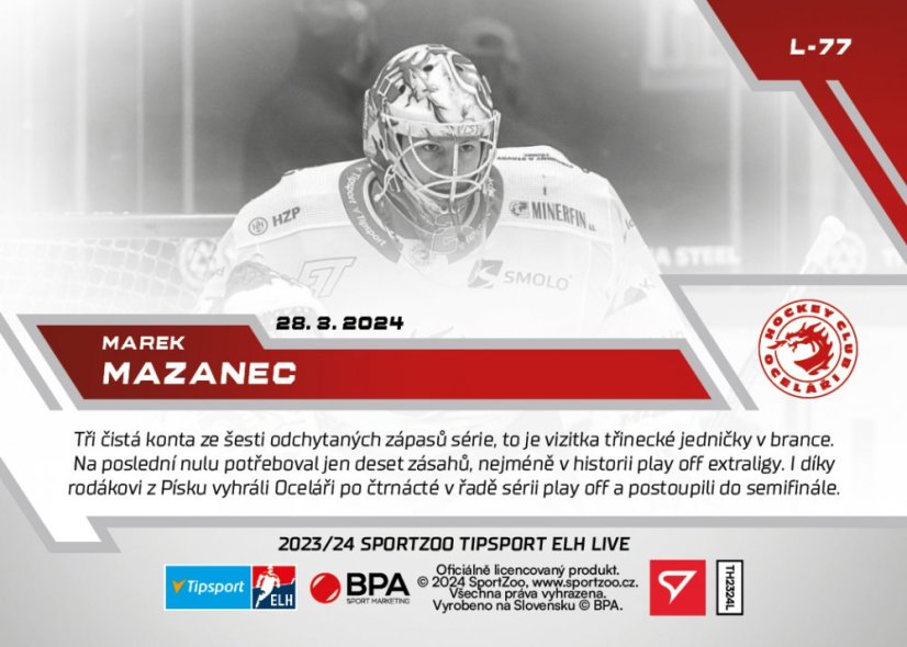 L-77 Marek Mazanec TELH 2023/24 LIVE