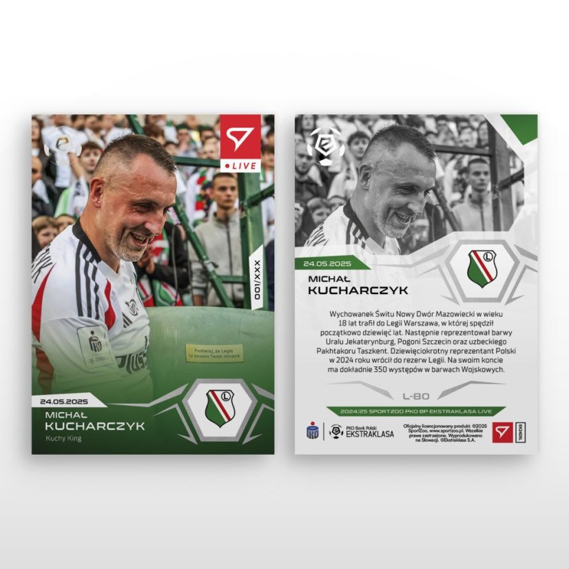 L-80 Michał Kucharczyk PKO BP Ekstraklasa 2024/25 LIVE + HOLDER