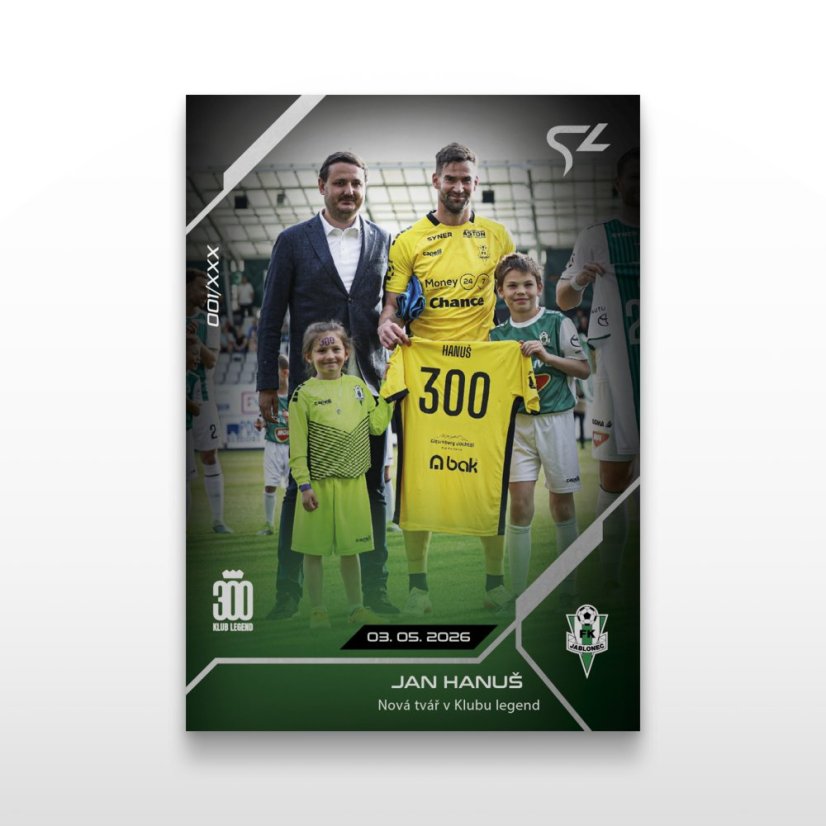 Karta piłkarska L-50 Jan Hanuš - SportZoo Chance Liga 2025/26 LIVE