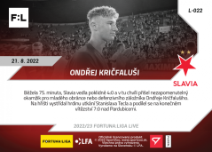 L-022 Ondřej Kričfaluši FORTUNA:LIGA 2022/23 LIVE
