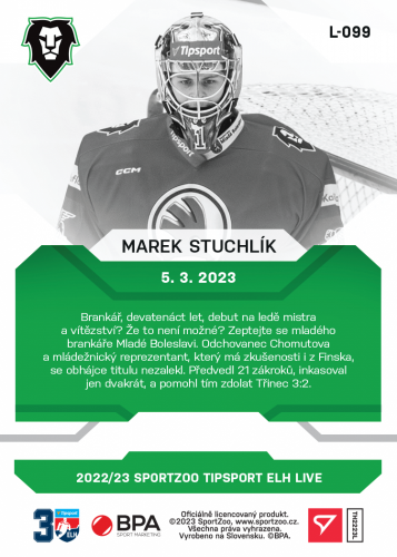 L-099 Marek Stuchlík TELH 2022/23 LIVE