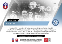 L-41 HK Nitra TEL 2023/24 LIVE