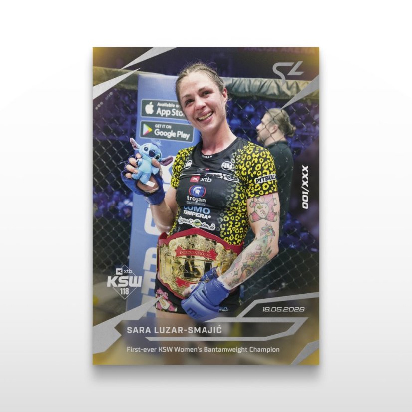 MMA-samlar­kort L-14 Sara Luzar-Smajić – SportZoo KSW 2025/26 LIVE