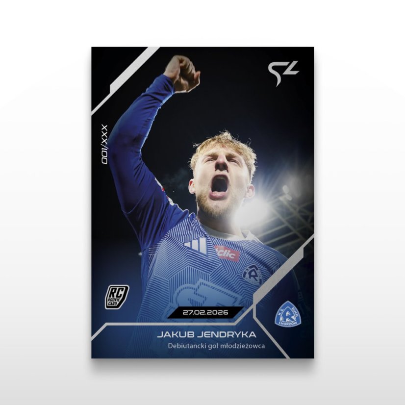 Football trading card L-27 Jakub Jendryka - SportZoo Betclic 1 Liga 2025/26 LIVE