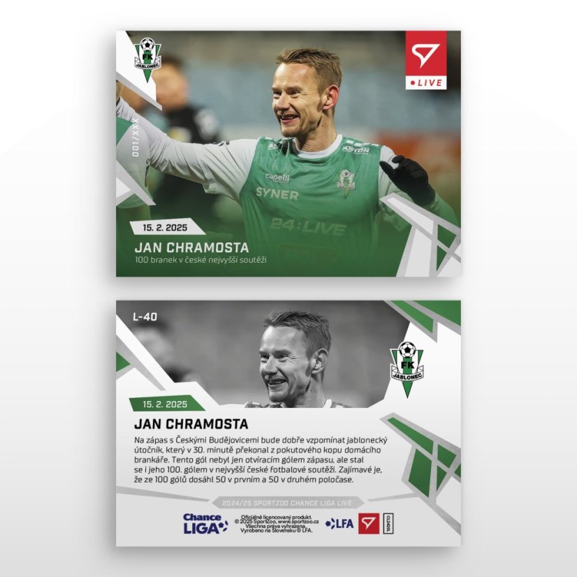 L-40 Jan Chramosta Chance Liga 2024/25 LIVE
