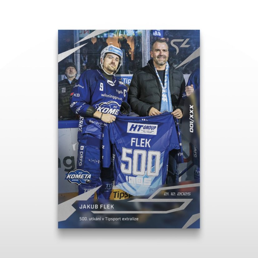 Hokejová  kartička L-20 Jakub Flek - SportZoo Tipsport ELH 2025/26 LIVE