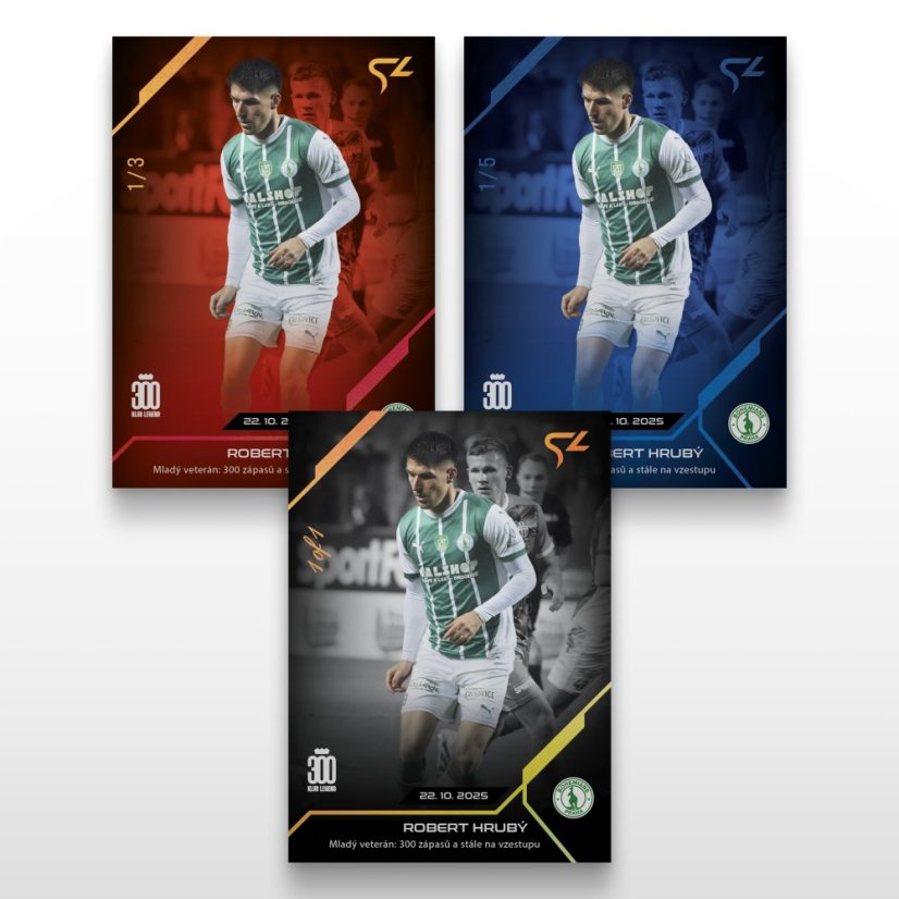 Football trading card L-16 ROBERT HRUBÝ - SportZoo Chance Liga 2025/26 LIVE