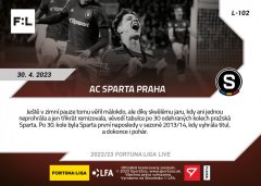 L-102 AC Sparta Praha FORTUNA:LIGA 2022/23 LIVE