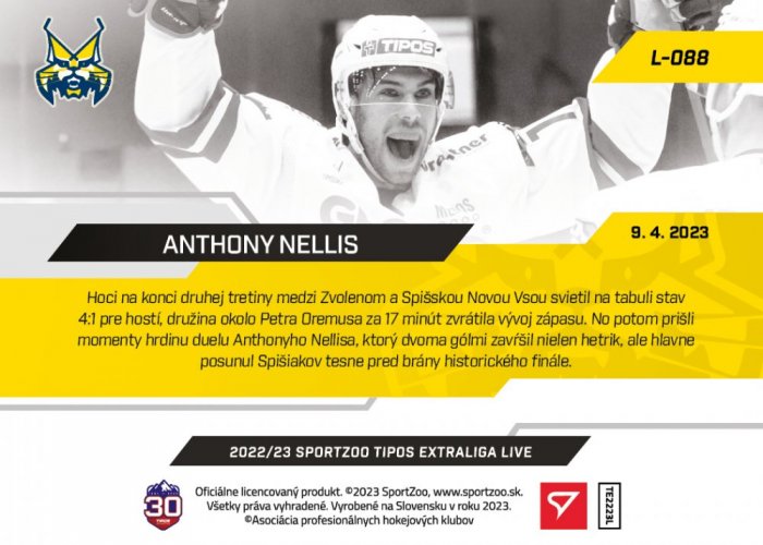 L-088 Anthony Nellis TEL 2022/23 LIVE