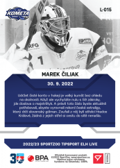 L-015 Marek Čiliak TELH 2022/23 LIVE