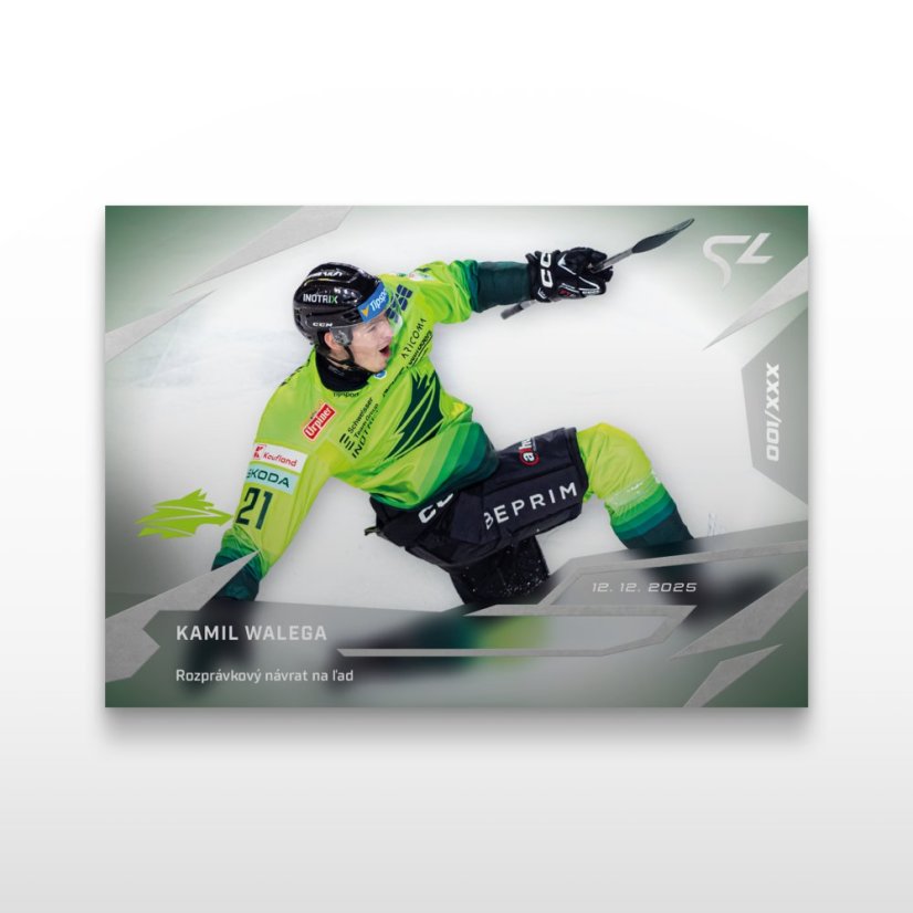 Hockey trading card L-22 KAMIL WALEGA - SportZoo Tipsport liga 2025/26 LIVE