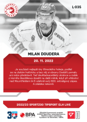L-035 Milan Doudera TELH 2022/23 LIVE