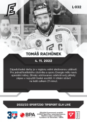 L-032 Tomáš Rachůnek TELH 2022/23 LIVE