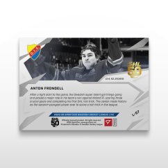 Hokejová kartička L-07 Anton Frondell - SportZoo Svenska hockeyligan 2025/26 LIVE