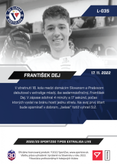 L-035 František Dej TEL 2022/23 LIVE