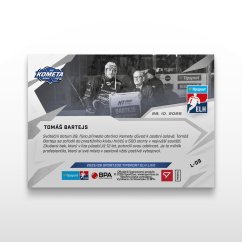 Hokejová kartička L-09 Tomáš Bartejs - SportZoo Tipsport ELH 2025/26 LIVE