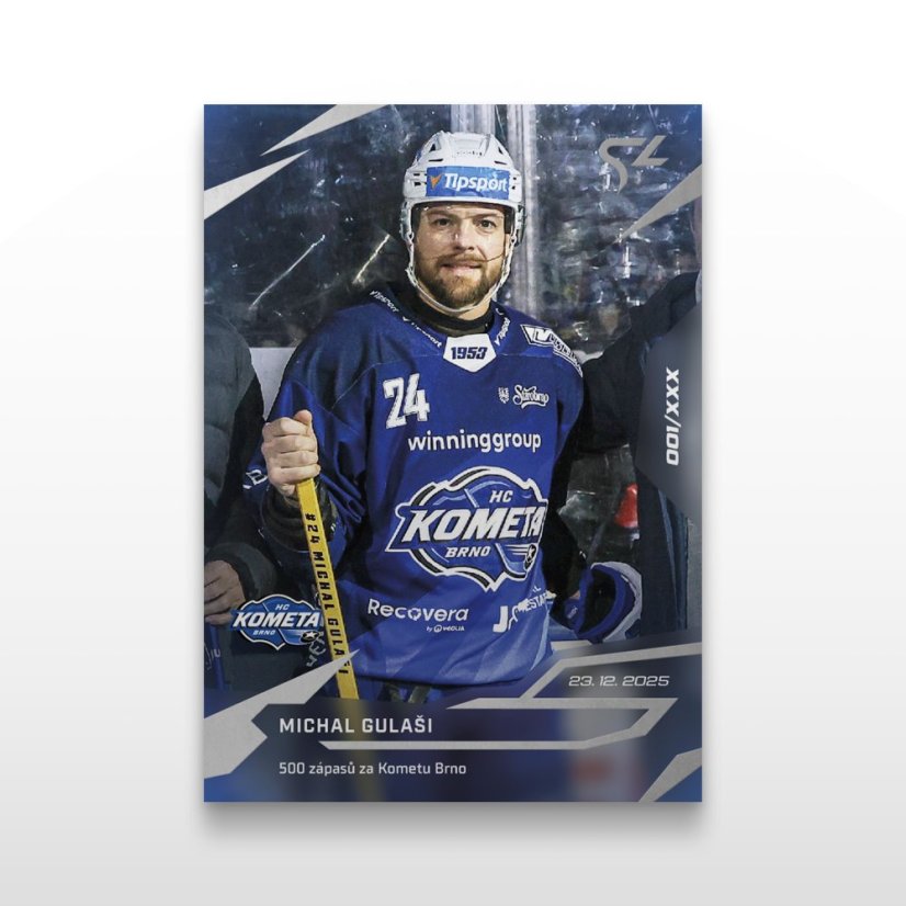 Hokejová  kartička L-21 Michal Gulaši - SportZoo Tipsport ELH 2025/26 LIVE