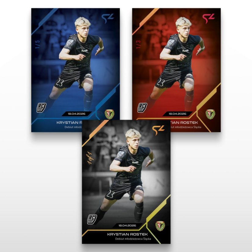 Football trading card L-44 Krystian Rostek - SportZoo Betclic 1 Liga 2025/26 LIVE
