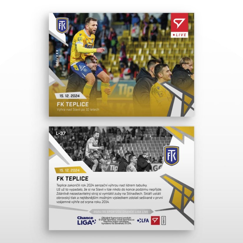L-37 FK Teplice Chance Liga 2024/25 LIVE