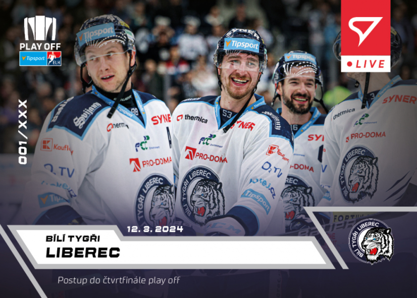 L-70 SADA Bílí Tygři Liberec TELH 2023/24 LIVE + HOLDER