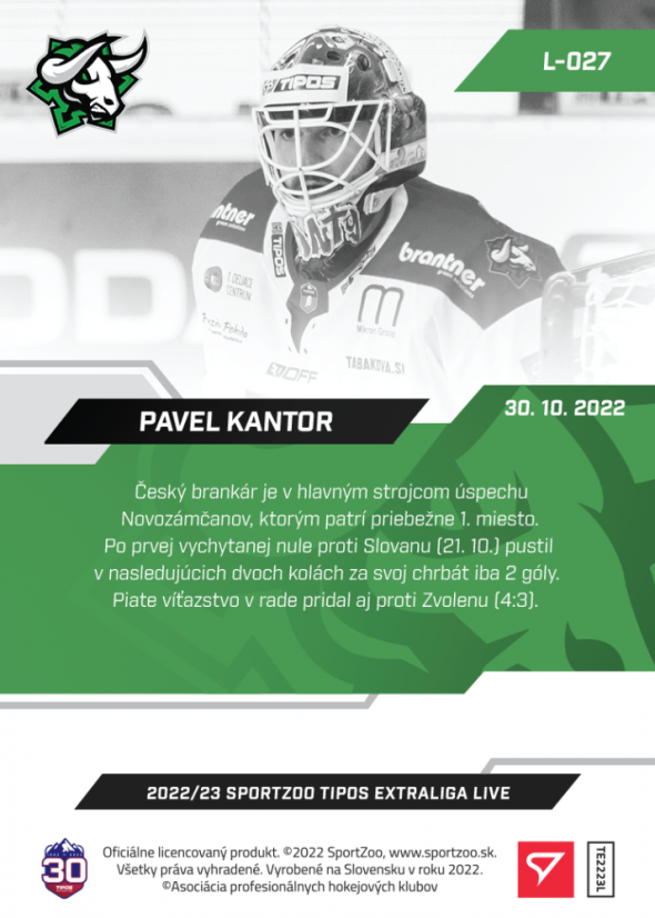 L-027 Pavel Kantor TEL 2022/23 LIVE