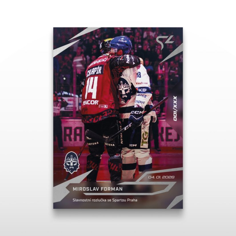 Hokejová  kartička L-29 Miroslav Forman - SportZoo Tipsport ELH 2025/26 LIVE