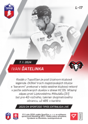L-17 Ivan Ďatelinka TEL 2023/24 LIVE