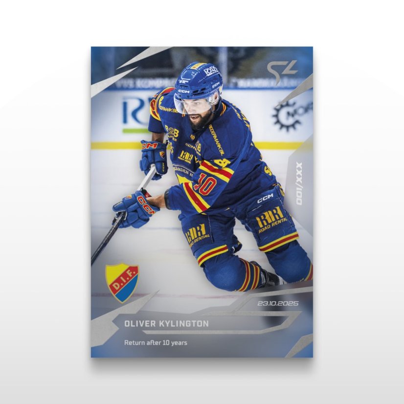 Hokejová kartička L-08 Oliver Kylington - SportZoo Svenska hockeyligan 2025/26 LIVE