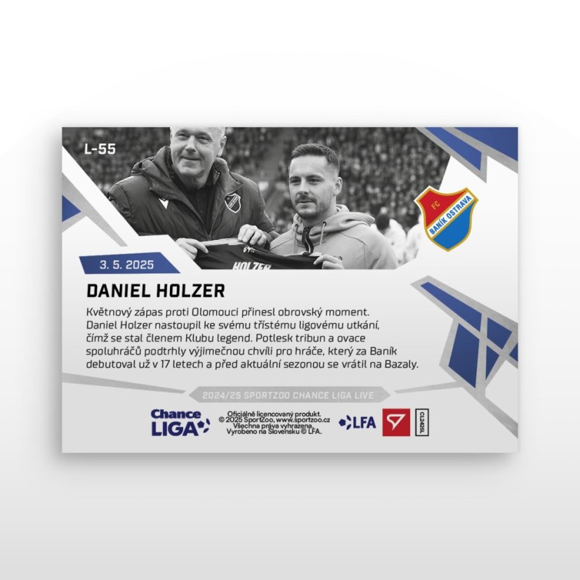 L-55 Daniel Holzer Chance Liga 2024/25 LIVE