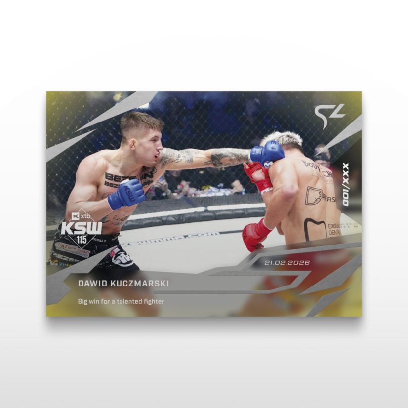MMA-samlar­kort L-07 Dawid Kuczmarski – SportZoo KSW 2025/26 LIVE