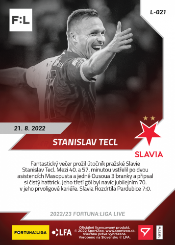 L-021 Stanislav Tecl FORTUNA:LIGA 2022/23 LIVE