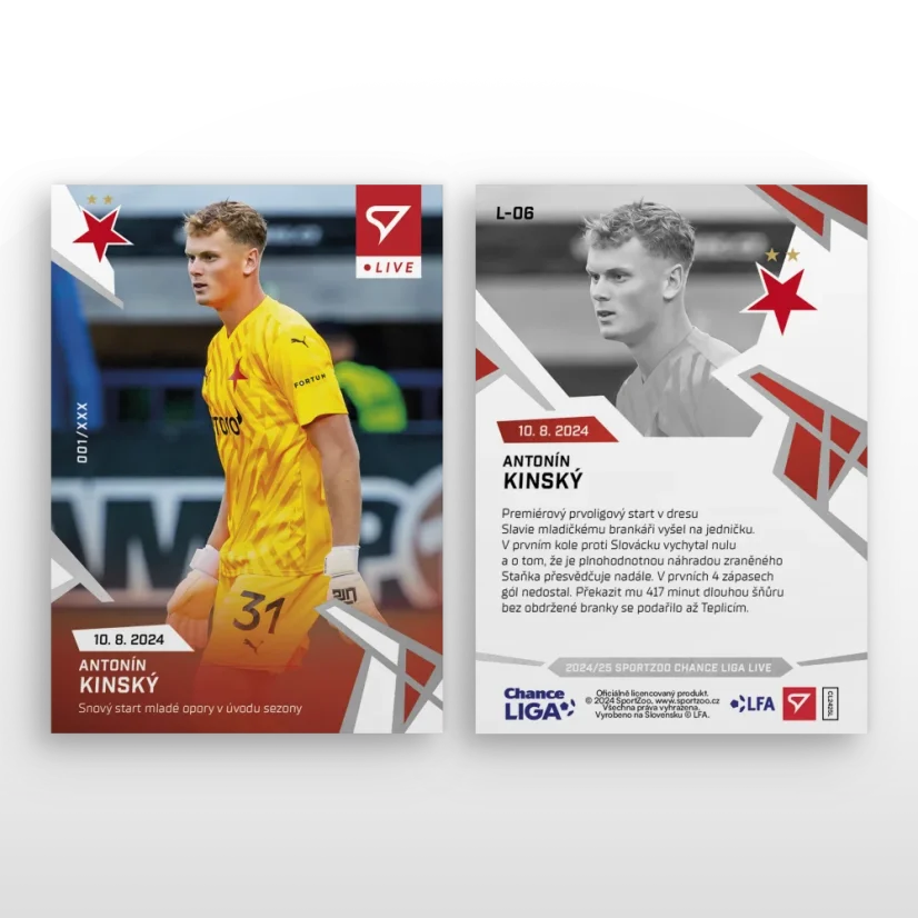 L-06 Antonín Kinský Chance Liga 2024/25 LIVE