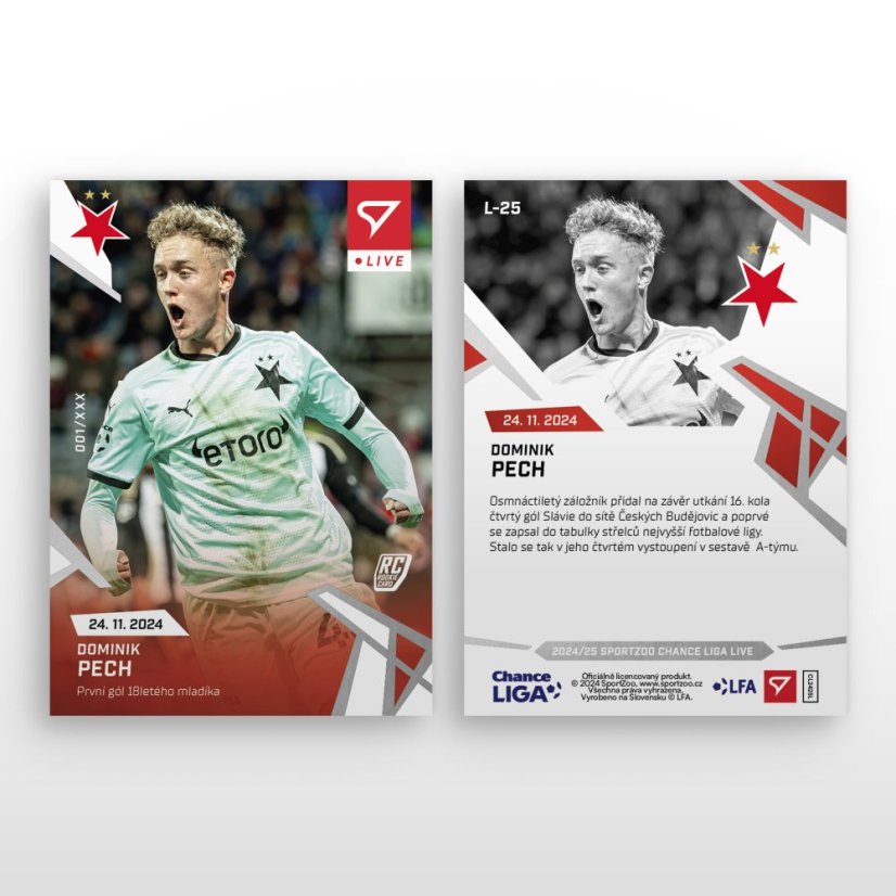 L-25 Dominik Pech Chance Liga 2024/25 LIVE