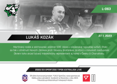 L-063 Lukáš Kozák TEL 2022/23 LIVE