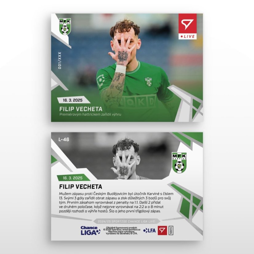 L-46 Filip Vecheta Chance Liga 2024/25 LIVE
