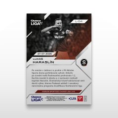 Football trading card L-04 LUKÁŠ HARASLÍN - SportZoo Chance Liga 2025/26 LIVE