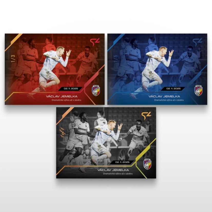 Football trading card L-18 VÁCLAV JEMELKA - SportZoo Chance Liga 2025/26 LIVE
