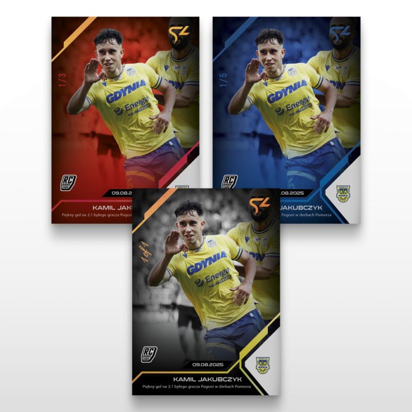 Football trading card L-06 Kamil Jakubczyk - SportZoo PKO BP Ekstraklasa 2025/26 LIVE