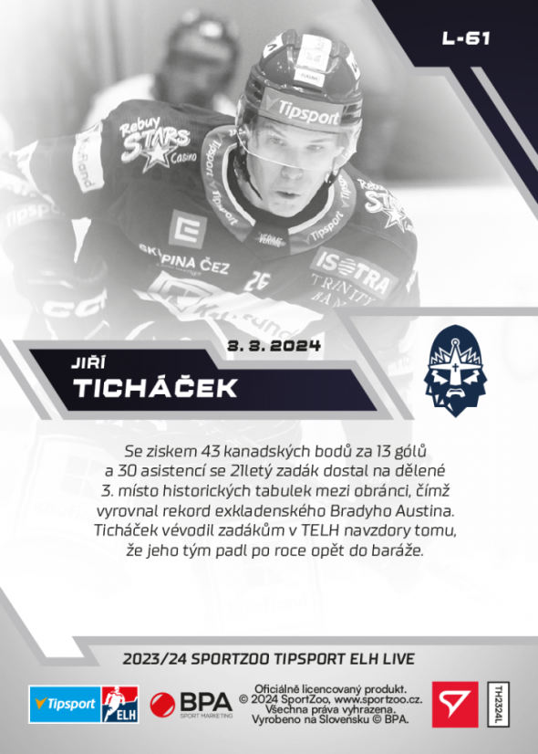 L-61 Jiří Ticháček TELH 2023/24 LIVE
