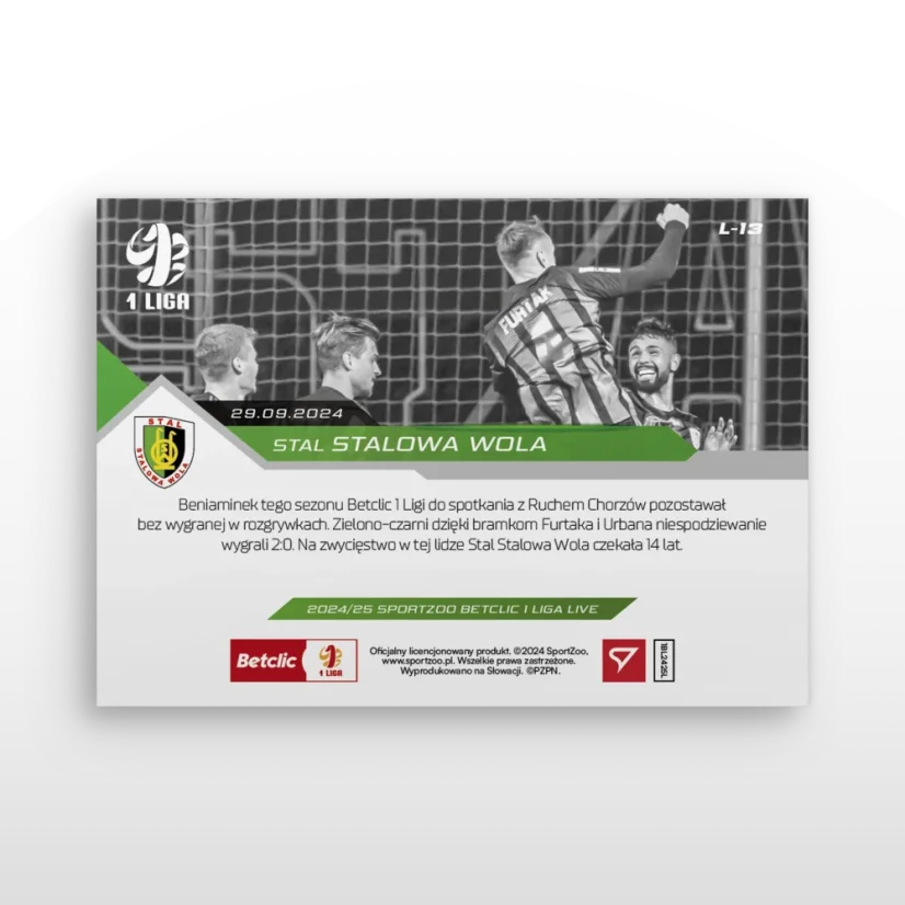 L-13 ZESTAW Stal Stalowa wola Betclic 1 Liga 2024/25 LIVE + UCHWYT