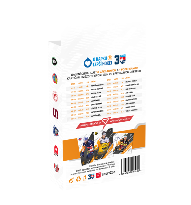 Karty kolekcjonerskie gwiazd Tipsport ELH