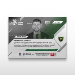 Karta piłkarska L-84 Bartosz Nowak - SportZoo PKO BP Ekstraklasa 2025/26 LIVE