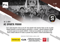 L-42 AC Sparta Praha FORTUNA:LIGA 2023/24 LIVE