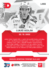 L-055 Lukáš Sedlák TELH 2022/23 LIVE